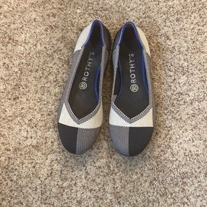 Rothys slip on multi color shoes. Size 9